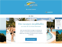 Tablet Screenshot of camping-les-saules.com